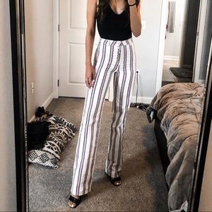 ASOS Tall flare pinstripe jeans